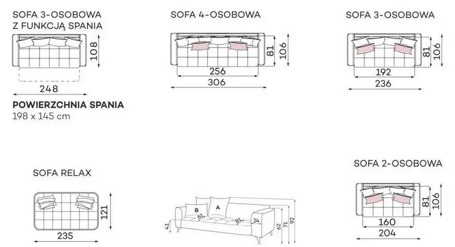 Sofa Belavio z funkcją spania - obrazek 5